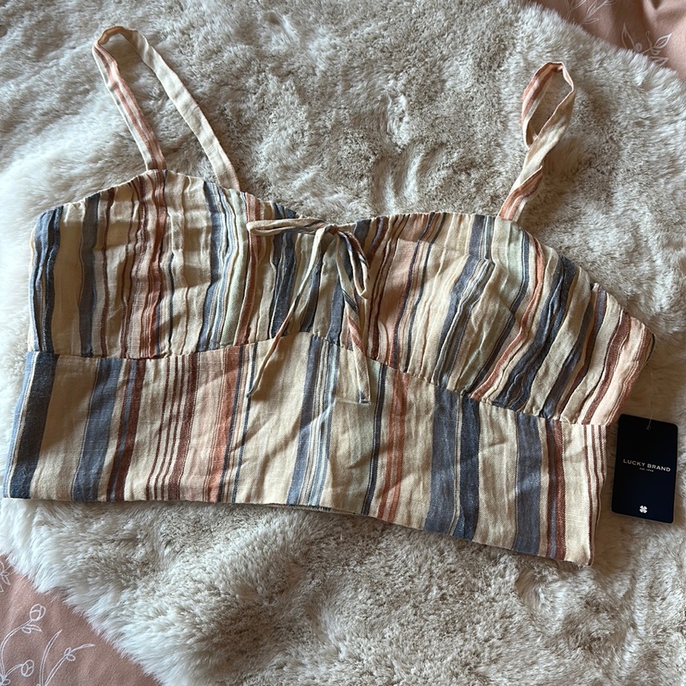 NWT Lucky Brand Matchback Corset Top
